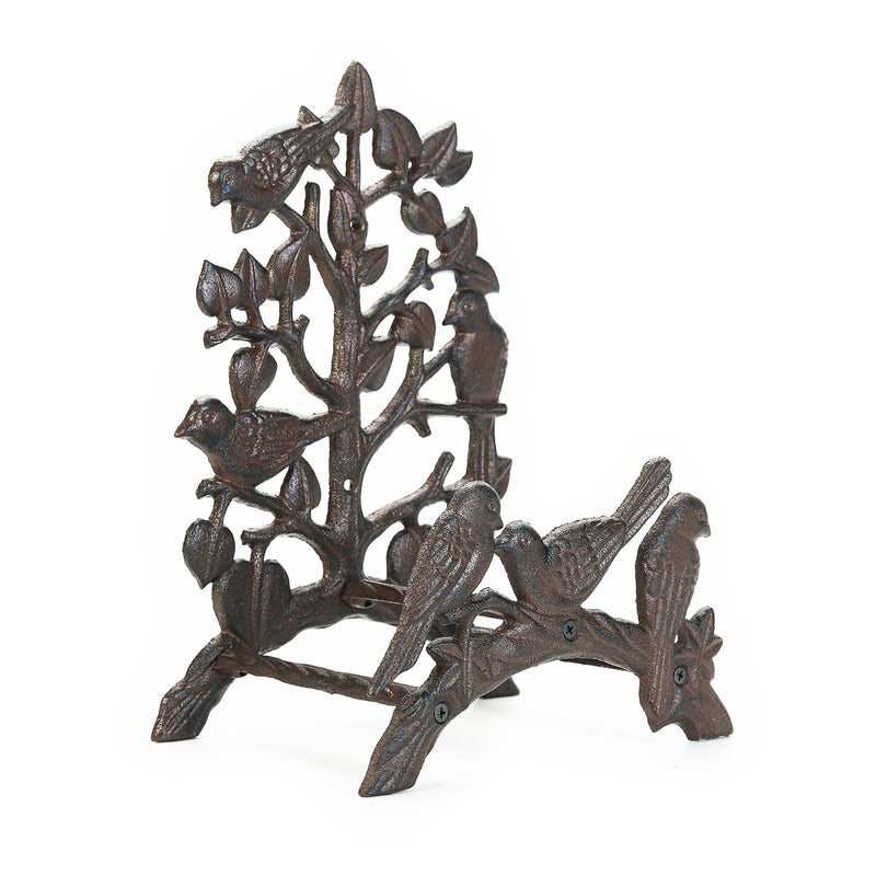 Sungmor Heavy Duty Cast Iron Hose Holder,Garden & Yard Decorative Birds Wall Mounted Hose Butler,Water Pipe Holds,Rack,Hanger,Antique Wall Decorations - Image 1
